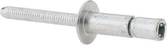 RivetKing - Size 86 Dome Head Steel Structural with Locking Stem Blind Rivet - Steel Mandrel, 0.08" to 3/8" Grip, 0.53" Head Diam, 0.257" to 0.261" Hole Diam, 0.556" Length Under Head, 1/4" Body Diam - Benchmark Tooling