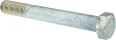 Made in USA - 1-1/4 - 7 UNC, 10" Length Under Head Hex Head Cap Screw - Partially Threaded, Grade 5 Steel, Zinc-Plated Finish, 1-7/8" Hex - Benchmark Tooling