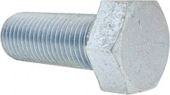 Value Collection - 1-1/2 - 6 UNC, 4" Length Under Head Hex Head Cap Screw - Partially Threaded, Grade 5 Steel, Zinc-Plated Finish, 2-1/4" Hex - Benchmark Tooling