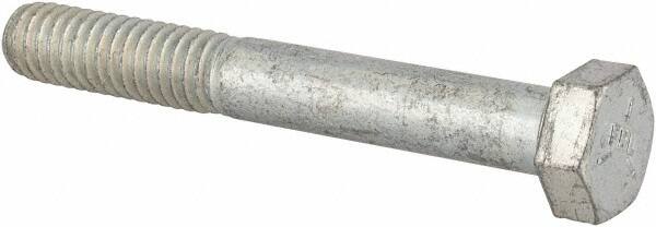 Made in North America - 5/16-18 UNC, 2-3/8" Length Under Head Hex Head Cap Screw - Partially Threaded, Grade 5 Steel, Zinc-Plated Finish, 1/2" Hex - Benchmark Tooling