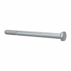 Made in North America - 5/16-18 UNC, 4-1/4" Length Under Head Hex Head Cap Screw - Partially Threaded, Grade 5 Steel, Zinc-Plated Finish, 1/2" Hex - Benchmark Tooling