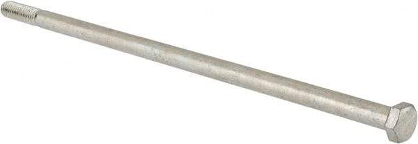 Value Collection - 3/8-16 UNC, 10" Length Under Head Hex Head Cap Screw - Partially Threaded, Grade 5 Steel, Zinc-Plated Finish, 9/16" Hex - Benchmark Tooling