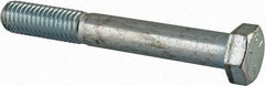 Made in USA - 1/2-13 UNC, 3-3/4" Length Under Head Hex Head Cap Screw - Partially Threaded, Grade 5 Steel, Zinc-Plated Finish, 3/4" Hex - Benchmark Tooling