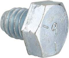 Made in North America - 5/16-18 UNC, 3/8" Length Under Head Hex Head Cap Screw - Fully Threaded, Grade 5 Steel, Zinc-Plated Finish, 1/2" Hex - Benchmark Tooling