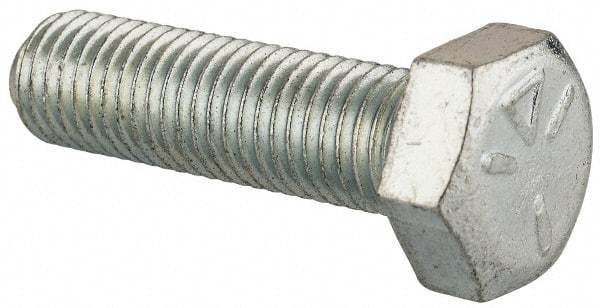 Made in North America - 5/16-24 UNF, 1-1/8" Length Under Head Hex Head Cap Screw - Partially Threaded, Grade 5 Steel, Zinc-Plated Finish, 1/2" Hex - Benchmark Tooling