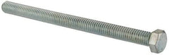 Made in North America - 7/16-14 UNC, 6" Length Under Head Hex Head Cap Screw - Fully Threaded, Grade 5 Steel, Zinc-Plated Finish, 5/8" Hex - Benchmark Tooling