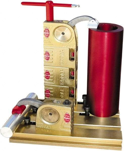 Mitee-Bite - 59 Lb-Ft Holding Capacity, 5-1/2" Max Opening Capacity, 3,500 Lb Clamping Pressure, Manual Hold Down Clamp - 2-3/8" Arm Length, 4-1/4" Clamp Length, 1-9/16" Clamp Width, 3-1/2" Clamp Height, T-Slot Mount, Steel - Benchmark Tooling