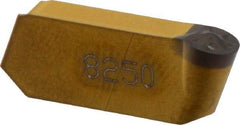 Iscar - 420GIMY Grade IC8250, 4mm Cutting Width Carbide Grooving Insert - 2mm Max Depth of Cut, Neutral, 0.079" Corner Radius, TiCN/Al2O3 Finish - Benchmark Tooling