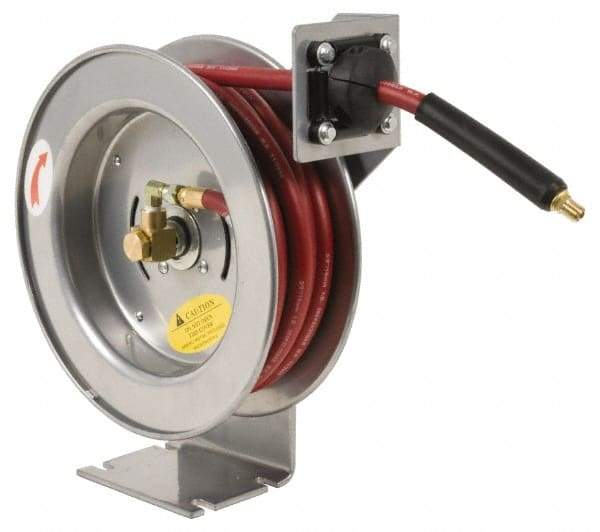 PRO-SOURCE - 75' Spring Retractable Hose Reel - 300 psi, Hose Included - Benchmark Tooling