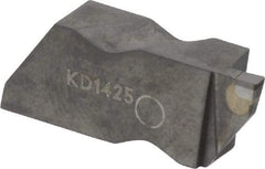 Kennametal - 3062NG EST Grade KD1425, 1.58mm Cutting Width Diamond Tipped Grooving Insert - 2.39mm Max Depth of Cut, Left Hand, 0.19mm Corner Radius, Uncoated - Benchmark Tooling