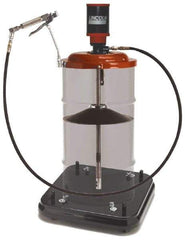 Lincoln - Grease Lubrication 168 Cu In/min Flow Aluminum Air-Operated Pump - For 120 Lb Container - Benchmark Tooling