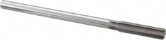 Made in USA - 0.509" High Speed Steel 6 Flute Chucking Reamer - Straight Flute, 0.4355" Straight Shank, 2" Flute Length, 8" OAL - Benchmark Tooling