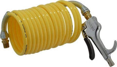 Coilhose Pneumatics - 1/4" ID Thumb Lever Air Gun - 12' Long Nylon Hose - Benchmark Tooling