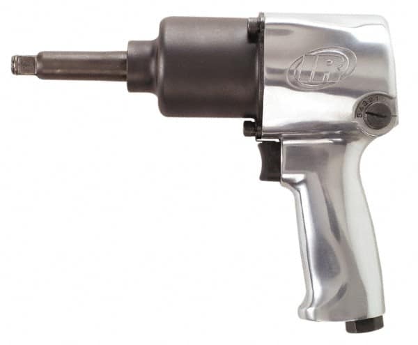 Ingersoll-Rand - 1/2" Drive, 8,000 RPM, 590 Ft/Lb Torque Impact Wrench - Pistol Grip Handle, 1,200 IPM, 22 CFM, 1/4" NPTF Inlet - Benchmark Tooling