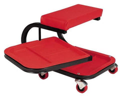 Whiteside - 240 Lb Capacity, 4 Wheel Creeper Seat with Swivel Tray - Steel, 19" Long x 15-1/4" High x 14" Wide - Benchmark Tooling