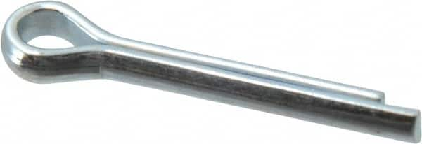 Value Collection - 5/32" Diam x 1" Long Extended Prong Cotter Pin - Grade 2, Zinc-Plated, Steel - Benchmark Tooling