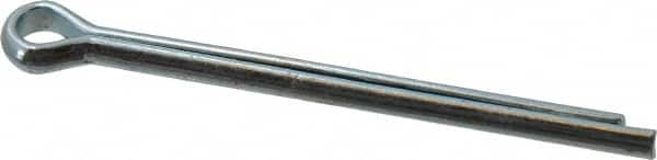 Value Collection - 3/16" Diam x 2-1/2" Long Extended Prong Cotter Pin - Grade 2, Zinc-Plated, Steel - Benchmark Tooling