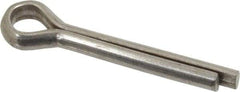 Value Collection - 1/4" Diam x 1-1/2" Long Extended Prong Cotter Pin - Grade 2, Zinc-Plated, Steel - Benchmark Tooling