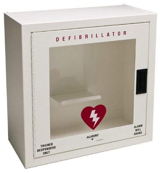 Allegro - Metal Defibrillator Case - 20-1/4 Inch Wide x 20-1/4 Inch High x 9-1/4 Inch Deep, Wall Mount - Benchmark Tooling