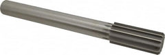 Made in USA - 1-9/16" High Speed Steel 12 Flute Chucking Reamer - Straight Flute, 1-1/4" Straight Shank, 3-1/2" Flute Length, 13" OAL - Benchmark Tooling