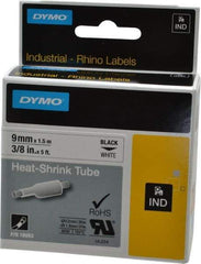 Dymo - 60" Long, White Heat Shrinkable Polyolefin Heat Shrink Tubing - For RhinoPRO 3000 - Benchmark Tooling