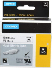 Dymo - 60" Long, White Heat Shrinkable Polyolefin Heat Shrink Tubing - For RhinoPRO 3000 - Benchmark Tooling