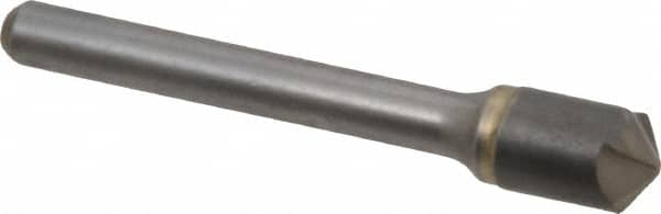 Hertel - 3/8" Head Diam, 1/4" Shank Diam, 4 Flute 120° Solid Carbide Countersink - Benchmark Tooling