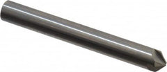 Hertel - 1/4" Head Diam, 1/4" Shank Diam, 4 Flute 100° Solid Carbide Countersink - Benchmark Tooling