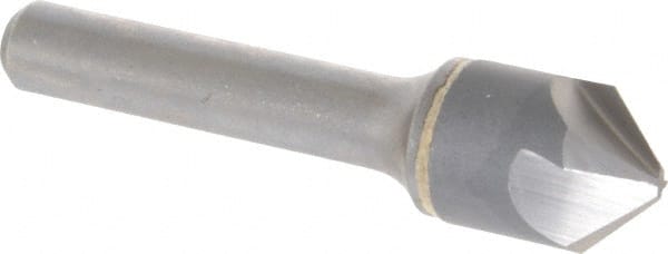 Hertel - 5/8" Head Diam, 3/8" Shank Diam, 4 Flute 90° Solid Carbide Countersink - Benchmark Tooling