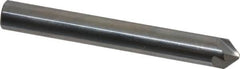 Hertel - 1/4" Head Diam, 1/4" Shank Diam, 4 Flute 90° Solid Carbide Countersink - 1-1/2" OAL, Straight Shank - Benchmark Tooling