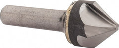 Hertel - 1" Head Diam, 1/2" Shank Diam, 4 Flute 82° Solid Carbide Countersink - Benchmark Tooling