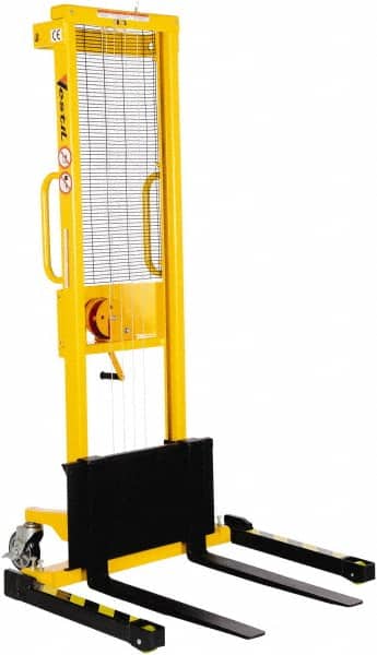 Vestil - 770 Lb Capacity, 59" Lift Height, Portable Workstation Manually Operated Lift - Benchmark Tooling