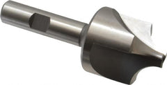 Hertel - 1/2" Radius, 1-3/8" Mill Diam, 3 Flute High Speed Steel Corner Rounding End Mill - Single End, Uncoated, 3-1/2" OAL, 1/2" Shank Diam - Benchmark Tooling