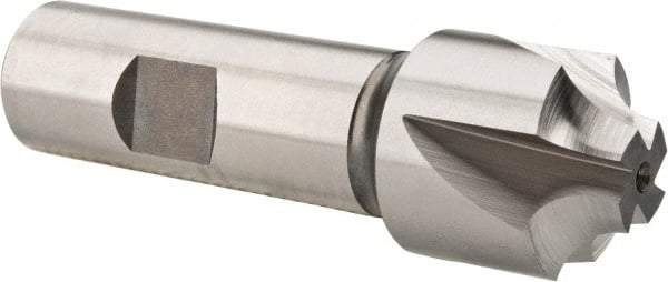 Hertel - 1/4" Radius, 1" Mill Diam, 4 Flute Cobalt Corner Rounding End Mill - Single End, Uncoated, 3-1/4" OAL, 3/4" Shank Diam - Benchmark Tooling