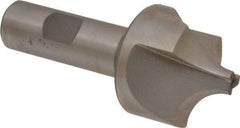 Hertel - 5/8" Radius, 1-5/8" Mill Diam, 3 Flute High Speed Steel Corner Rounding End Mill - Single End, Uncoated, 3-3/4" OAL, 3/4" Shank Diam - Benchmark Tooling