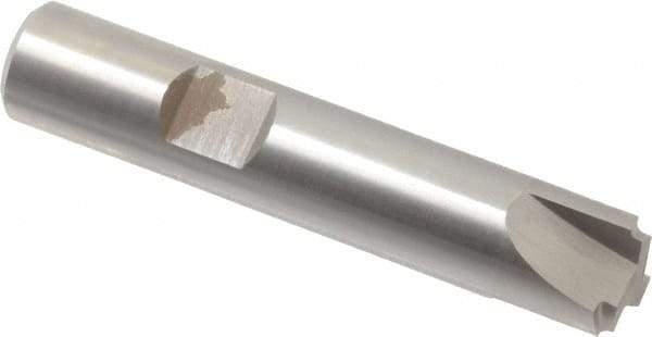 Hertel - 1/32" Radius, 1/2" Mill Diam, 3 Flute Cobalt Corner Rounding End Mill - Single End, Uncoated, 2-5/8" OAL, 1/2" Shank Diam - Benchmark Tooling