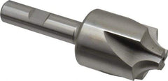 Hertel - 3/8" Radius, 1-1/4" Mill Diam, 4 Flute Cobalt Corner Rounding End Mill - Single End, Uncoated, 3-1/2" OAL, 1/2" Shank Diam - Benchmark Tooling