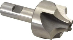 Hertel - 5/8" Radius, 1-15/16" Mill Diam, 4 Flute High Speed Steel Corner Rounding End Mill - Single End, Uncoated, 4" OAL, 3/4" Shank Diam - Benchmark Tooling