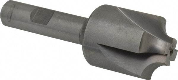 Hertel - 5/16" Radius, 1-1/8" Mill Diam, 4 Flute Cobalt Corner Rounding End Mill - Single End, Uncoated, 3-1/4" OAL, 1/2" Shank Diam - Benchmark Tooling