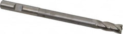 Hertel - 3/8", 1" LOC, 3/8" Shank Diam, 5" OAL, 4 Flute, High Speed Steel Square End Mill - Single End, Uncoated, Centercutting, Right Hand Cut - Benchmark Tooling