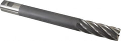 Hertel - 1-1/4", 3-1/2" LOC, 1-1/4" Shank Diam, 12-1/2" OAL, 6 Flute, High Speed Steel Square End Mill - Single End, Uncoated, Right Hand Cut - Benchmark Tooling