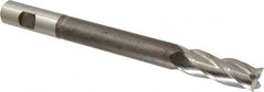Hertel - 3/4", 2" LOC, 3/4" Shank Diam, 8-1/4" OAL, 4 Flute, High Speed Steel Square End Mill - Single End, Uncoated, Centercutting, Right Hand Cut - Benchmark Tooling