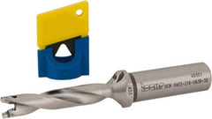 Iscar - 0.433" to 0.449" Diam, 5xD, 2.16" Max Depth, 5/8" Shank Diam, 4.71" OAL, Replaceable-Tip Drill - FCP, ICK, ICK-2M, ICM, ICN, ICP, iCP-2M Insert, 11 Seat Size, 79589156 Toolholder, Series SumoCham - Benchmark Tooling