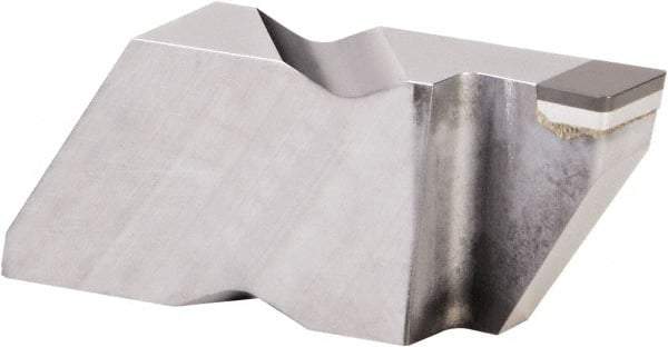 Kennametal - 4189NG EST Grade KB1630, 4.8mm Cutting Width PCBN Grooving Insert - 6.35mm Max Depth of Cut, Right Hand, 0.57mm Corner Radius, Uncoated - Benchmark Tooling