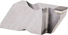 Kennametal - 4189NG EST Grade KB1630, 4.8mm Cutting Width PCBN Grooving Insert - 6.35mm Max Depth of Cut, Right Hand, 0.57mm Corner Radius, Uncoated - Benchmark Tooling