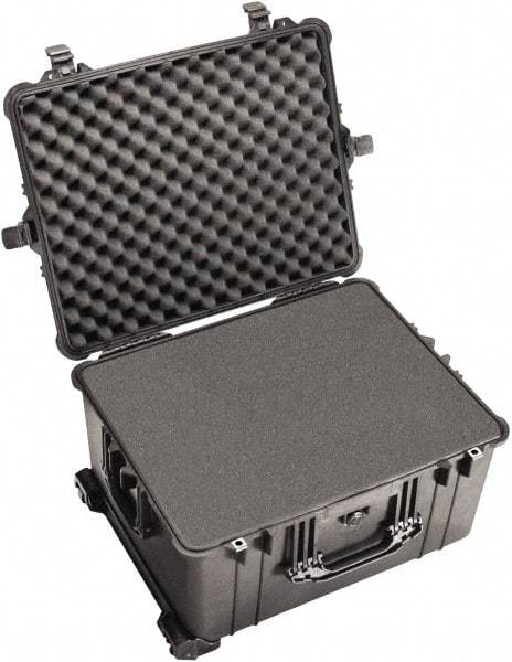 Pelican Products, Inc. - 19-11/16" Wide x 11-7/8" High, Clamshell Hard Case - Black, Polypropylene - Benchmark Tooling