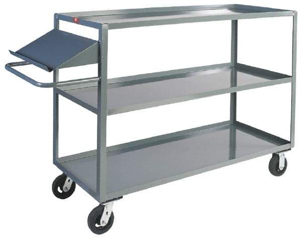 Jamco - 3,000 Lb Capacity, 24" Wide x 60" Long x 48" High Order Picking Cart - 3 Shelf, Steel - Benchmark Tooling