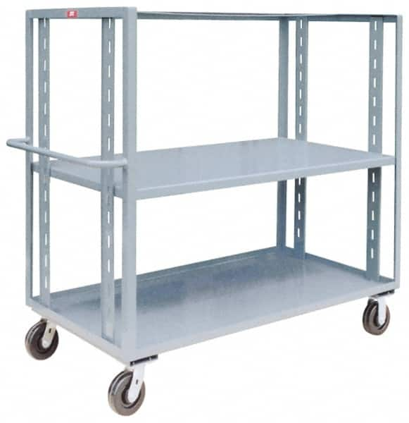 Jamco - 3,000 Lb Capacity, 30" Wide x 60" Long x 57" High Multi-Level Cart - 2 Shelf, Steel - Benchmark Tooling