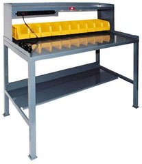 Jamco - 60 Wide x 30" Deep x 35" High, Steel Workbench - Comfort Edge, Fixed Legs - Benchmark Tooling