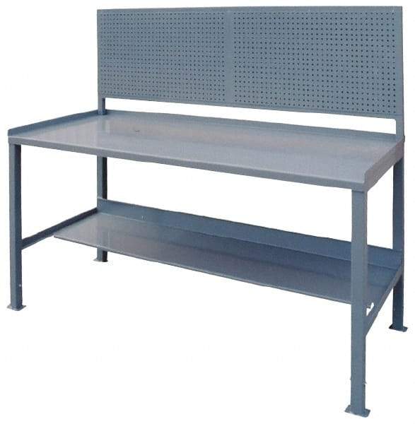 Jamco - 60 Wide x 30" Deep x 35" High, Steel Workbench - Comfort Edge, Fixed Legs - Benchmark Tooling